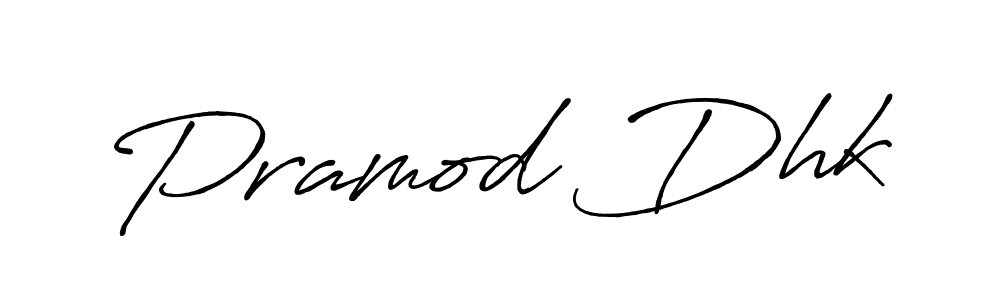 Antro_Vectra_Bolder is a professional signature style that is perfect for those who want to add a touch of class to their signature. It is also a great choice for those who want to make their signature more unique. Get Pramod Dhk name to fancy signature for free. Pramod Dhk signature style 7 images and pictures png