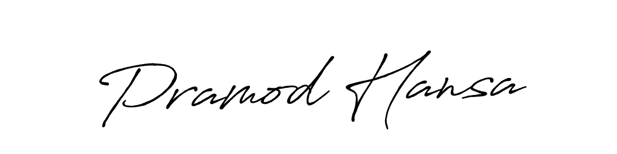 The best way (Antro_Vectra_Bolder) to make a short signature is to pick only two or three words in your name. The name Pramod Hansa include a total of six letters. For converting this name. Pramod Hansa signature style 7 images and pictures png