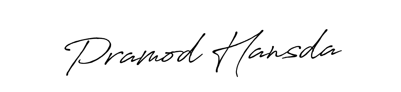 Design your own signature with our free online signature maker. With this signature software, you can create a handwritten (Antro_Vectra_Bolder) signature for name Pramod Hansda. Pramod Hansda signature style 7 images and pictures png