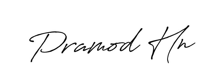 Make a beautiful signature design for name Pramod Hn. With this signature (Antro_Vectra_Bolder) style, you can create a handwritten signature for free. Pramod Hn signature style 7 images and pictures png