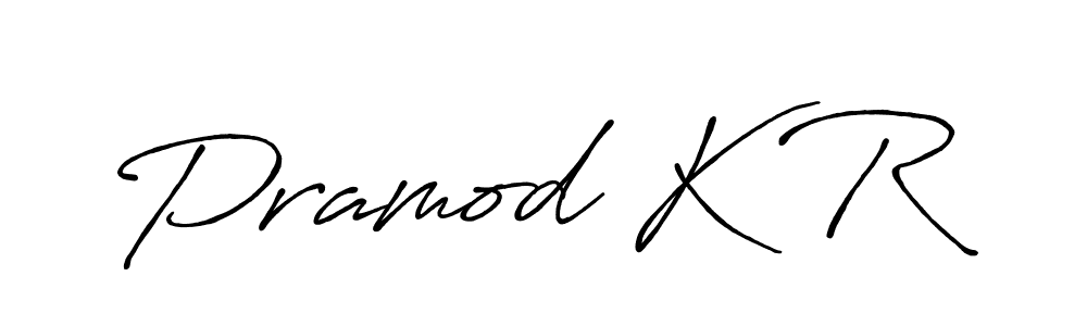 How to make Pramod K R signature? Antro_Vectra_Bolder is a professional autograph style. Create handwritten signature for Pramod K R name. Pramod K R signature style 7 images and pictures png