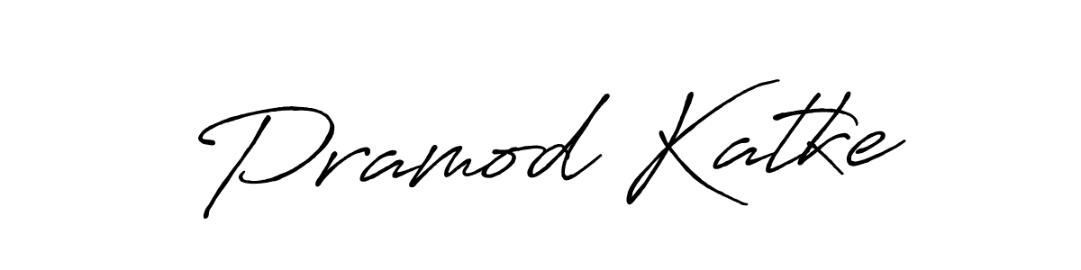 Make a beautiful signature design for name Pramod Katke. With this signature (Antro_Vectra_Bolder) style, you can create a handwritten signature for free. Pramod Katke signature style 7 images and pictures png