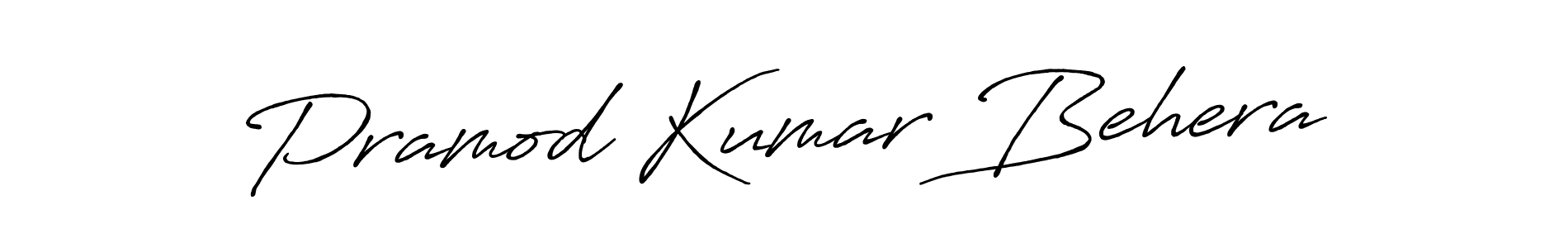 Antro_Vectra_Bolder is a professional signature style that is perfect for those who want to add a touch of class to their signature. It is also a great choice for those who want to make their signature more unique. Get Pramod Kumar Behera name to fancy signature for free. Pramod Kumar Behera signature style 7 images and pictures png