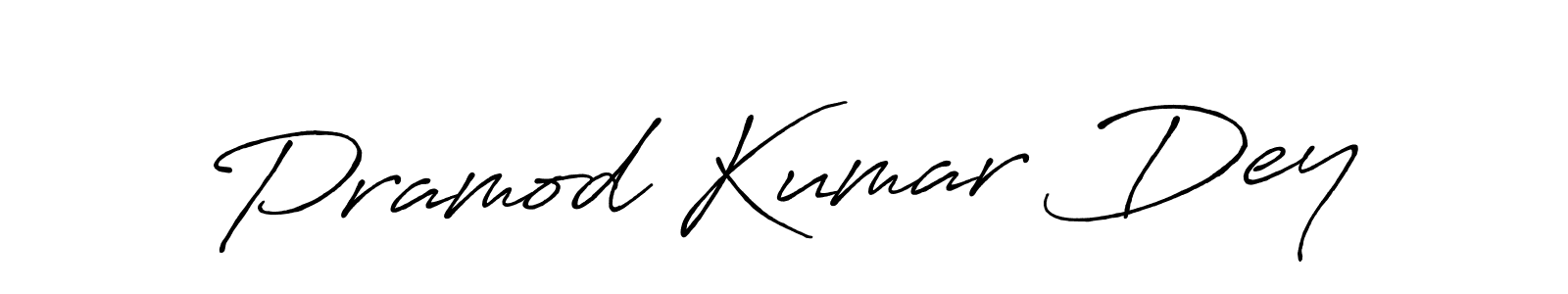 The best way (Antro_Vectra_Bolder) to make a short signature is to pick only two or three words in your name. The name Pramod Kumar Dey include a total of six letters. For converting this name. Pramod Kumar Dey signature style 7 images and pictures png