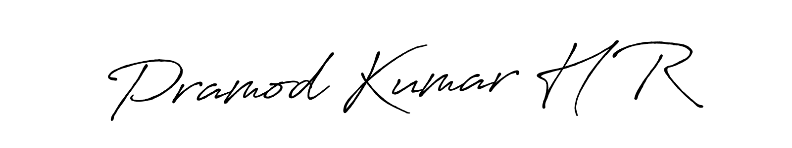 Make a short Pramod Kumar H R signature style. Manage your documents anywhere anytime using Antro_Vectra_Bolder. Create and add eSignatures, submit forms, share and send files easily. Pramod Kumar H R signature style 7 images and pictures png
