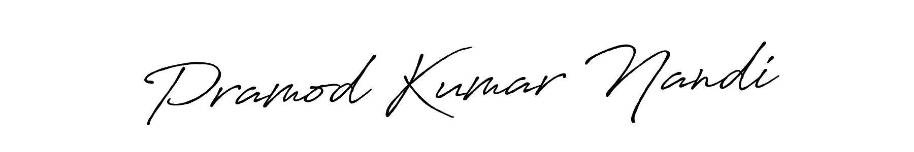 Pramod Kumar Nandi stylish signature style. Best Handwritten Sign (Antro_Vectra_Bolder) for my name. Handwritten Signature Collection Ideas for my name Pramod Kumar Nandi. Pramod Kumar Nandi signature style 7 images and pictures png