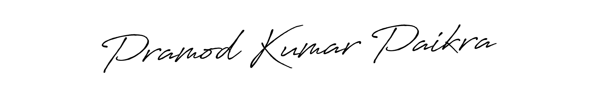 Create a beautiful signature design for name Pramod Kumar Paikra. With this signature (Antro_Vectra_Bolder) fonts, you can make a handwritten signature for free. Pramod Kumar Paikra signature style 7 images and pictures png