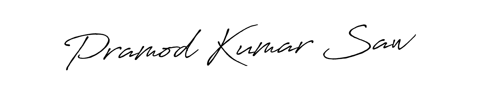 How to make Pramod Kumar Saw name signature. Use Antro_Vectra_Bolder style for creating short signs online. This is the latest handwritten sign. Pramod Kumar Saw signature style 7 images and pictures png