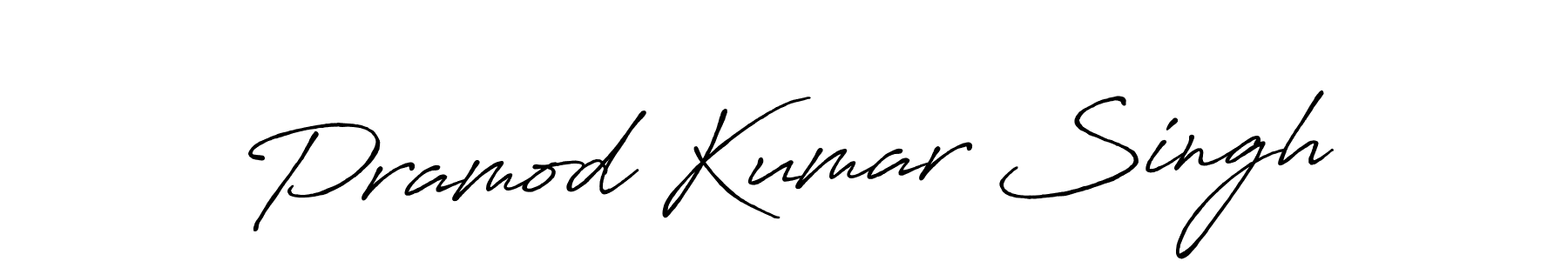 Design your own signature with our free online signature maker. With this signature software, you can create a handwritten (Antro_Vectra_Bolder) signature for name Pramod Kumar Singh. Pramod Kumar Singh signature style 7 images and pictures png