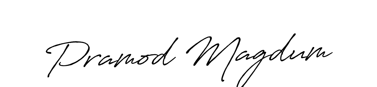 Similarly Antro_Vectra_Bolder is the best handwritten signature design. Signature creator online .You can use it as an online autograph creator for name Pramod Magdum. Pramod Magdum signature style 7 images and pictures png