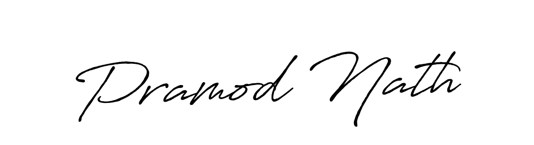 Also we have Pramod Nath name is the best signature style. Create professional handwritten signature collection using Antro_Vectra_Bolder autograph style. Pramod Nath signature style 7 images and pictures png
