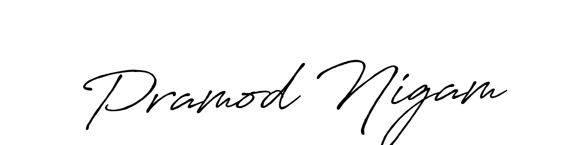 How to Draw Pramod Nigam signature style? Antro_Vectra_Bolder is a latest design signature styles for name Pramod Nigam. Pramod Nigam signature style 7 images and pictures png
