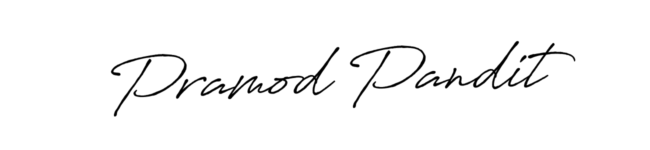 Design your own signature with our free online signature maker. With this signature software, you can create a handwritten (Antro_Vectra_Bolder) signature for name Pramod Pandit. Pramod Pandit signature style 7 images and pictures png