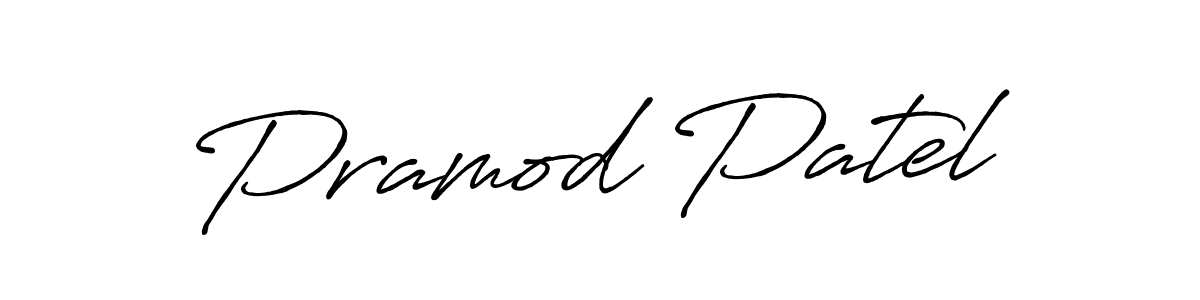It looks lik you need a new signature style for name Pramod Patel. Design unique handwritten (Antro_Vectra_Bolder) signature with our free signature maker in just a few clicks. Pramod Patel signature style 7 images and pictures png