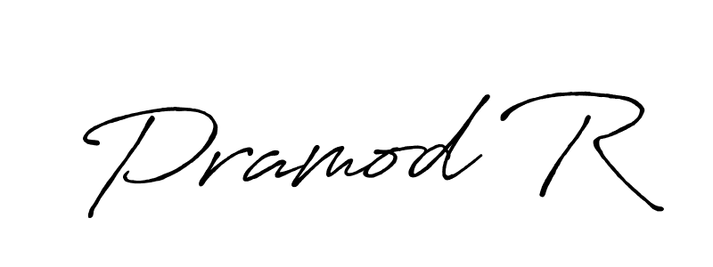 Pramod R stylish signature style. Best Handwritten Sign (Antro_Vectra_Bolder) for my name. Handwritten Signature Collection Ideas for my name Pramod R. Pramod R signature style 7 images and pictures png