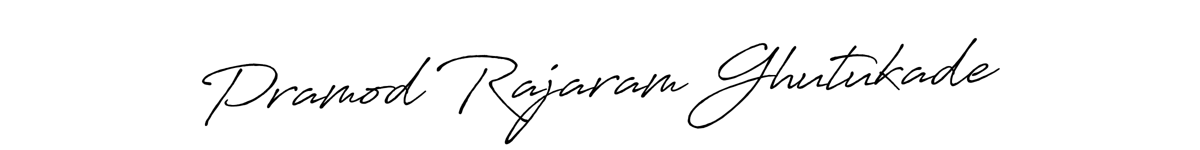 How to make Pramod Rajaram Ghutukade name signature. Use Antro_Vectra_Bolder style for creating short signs online. This is the latest handwritten sign. Pramod Rajaram Ghutukade signature style 7 images and pictures png