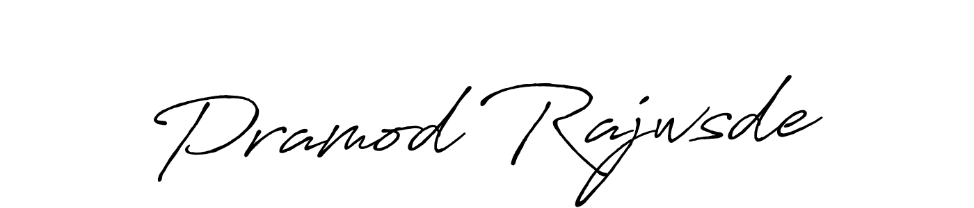 Make a beautiful signature design for name Pramod Rajwsde. With this signature (Antro_Vectra_Bolder) style, you can create a handwritten signature for free. Pramod Rajwsde signature style 7 images and pictures png