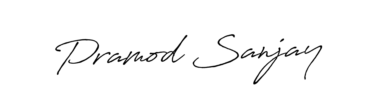 Make a short Pramod Sanjay signature style. Manage your documents anywhere anytime using Antro_Vectra_Bolder. Create and add eSignatures, submit forms, share and send files easily. Pramod Sanjay signature style 7 images and pictures png