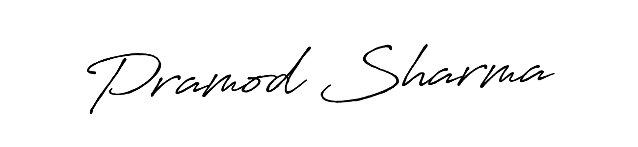 It looks lik you need a new signature style for name Pramod Sharma. Design unique handwritten (Antro_Vectra_Bolder) signature with our free signature maker in just a few clicks. Pramod Sharma signature style 7 images and pictures png