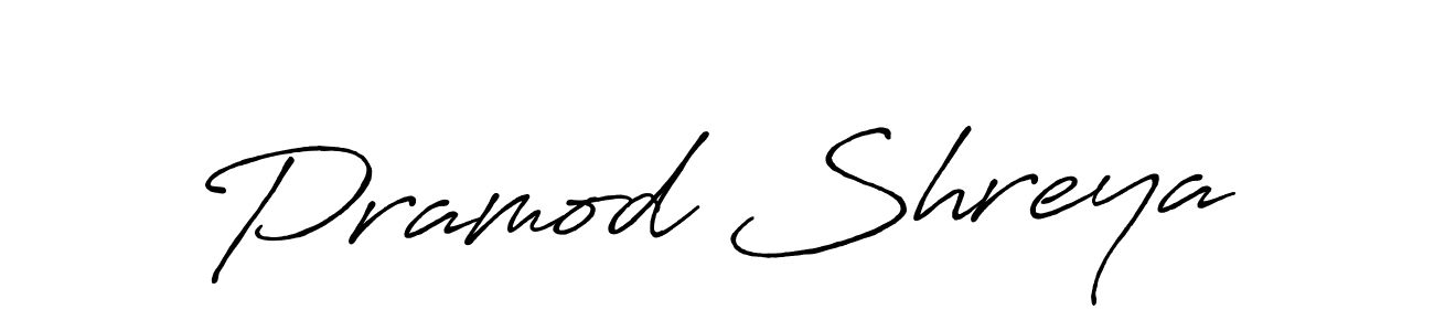 It looks lik you need a new signature style for name Pramod Shreya. Design unique handwritten (Antro_Vectra_Bolder) signature with our free signature maker in just a few clicks. Pramod Shreya signature style 7 images and pictures png