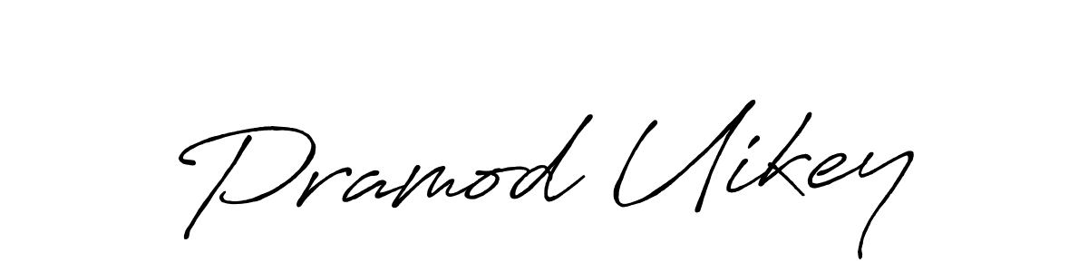 Pramod Uikey stylish signature style. Best Handwritten Sign (Antro_Vectra_Bolder) for my name. Handwritten Signature Collection Ideas for my name Pramod Uikey. Pramod Uikey signature style 7 images and pictures png