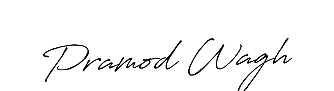 Antro_Vectra_Bolder is a professional signature style that is perfect for those who want to add a touch of class to their signature. It is also a great choice for those who want to make their signature more unique. Get Pramod Wagh name to fancy signature for free. Pramod Wagh signature style 7 images and pictures png