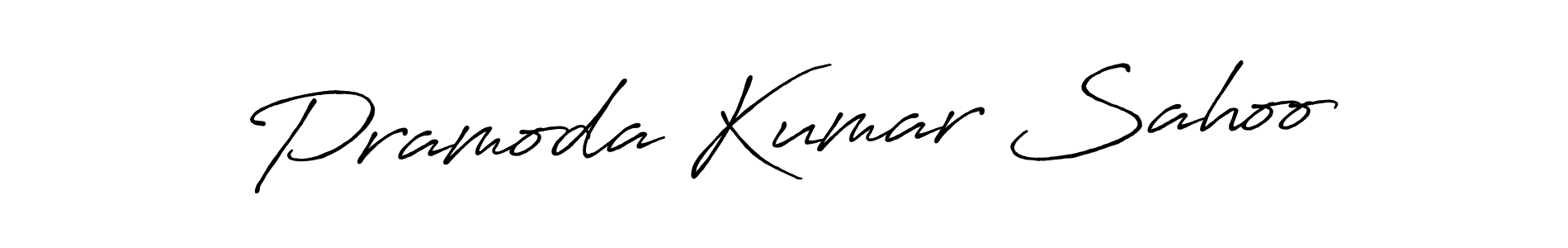 Create a beautiful signature design for name Pramoda Kumar Sahoo. With this signature (Antro_Vectra_Bolder) fonts, you can make a handwritten signature for free. Pramoda Kumar Sahoo signature style 7 images and pictures png