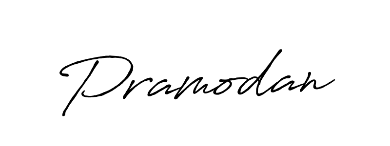 Use a signature maker to create a handwritten signature online. With this signature software, you can design (Antro_Vectra_Bolder) your own signature for name Pramodan. Pramodan signature style 7 images and pictures png