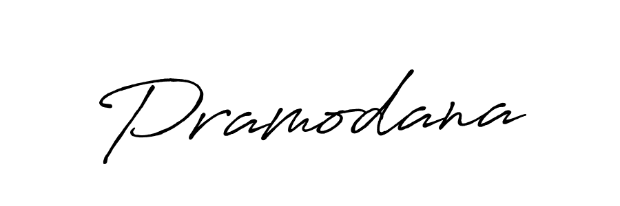 Make a beautiful signature design for name Pramodana. With this signature (Antro_Vectra_Bolder) style, you can create a handwritten signature for free. Pramodana signature style 7 images and pictures png