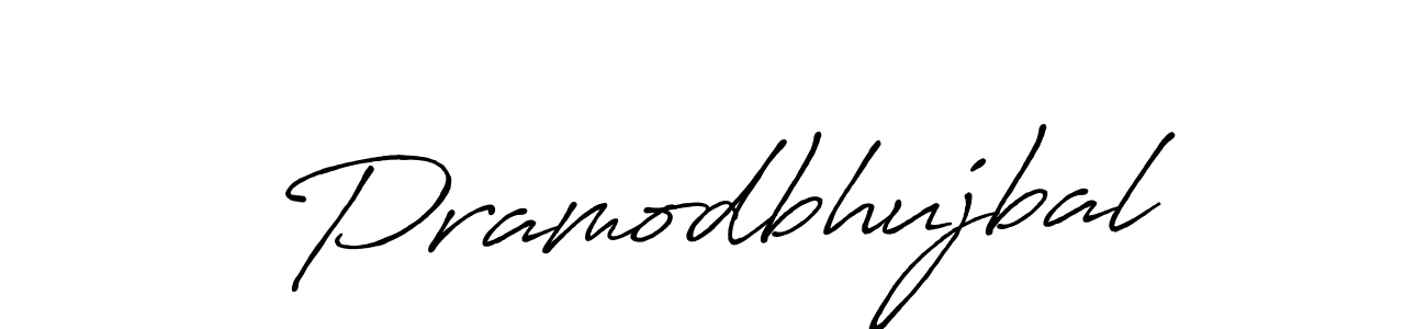How to make Pramodbhujbal name signature. Use Antro_Vectra_Bolder style for creating short signs online. This is the latest handwritten sign. Pramodbhujbal signature style 7 images and pictures png