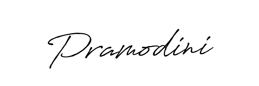 Create a beautiful signature design for name Pramodini. With this signature (Antro_Vectra_Bolder) fonts, you can make a handwritten signature for free. Pramodini signature style 7 images and pictures png