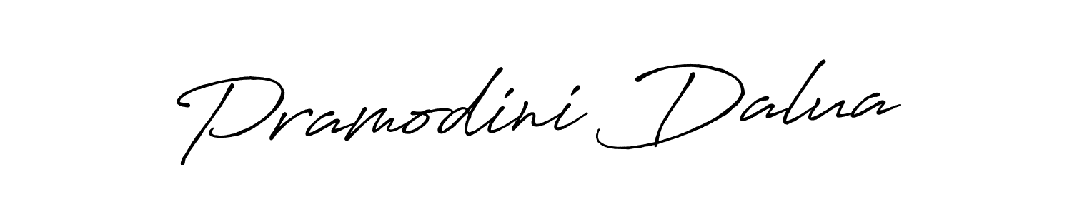 Make a beautiful signature design for name Pramodini Dalua. With this signature (Antro_Vectra_Bolder) style, you can create a handwritten signature for free. Pramodini Dalua signature style 7 images and pictures png