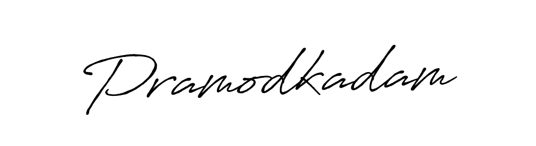 Also we have Pramodkadam name is the best signature style. Create professional handwritten signature collection using Antro_Vectra_Bolder autograph style. Pramodkadam signature style 7 images and pictures png