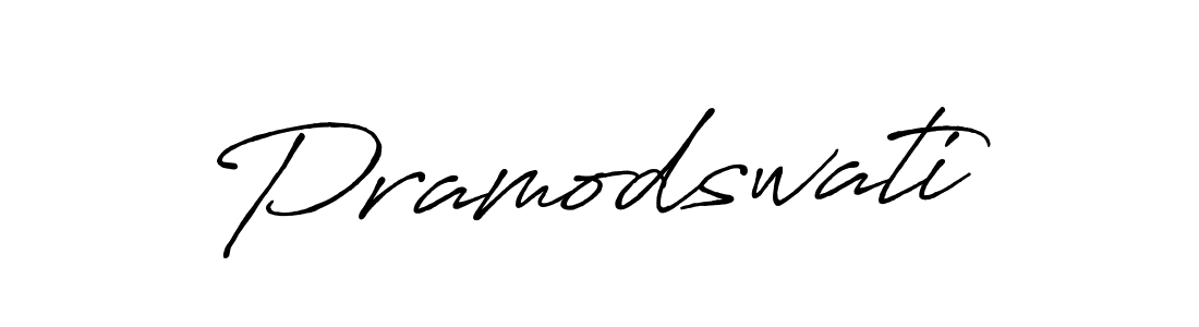 How to make Pramodswati signature? Antro_Vectra_Bolder is a professional autograph style. Create handwritten signature for Pramodswati name. Pramodswati signature style 7 images and pictures png