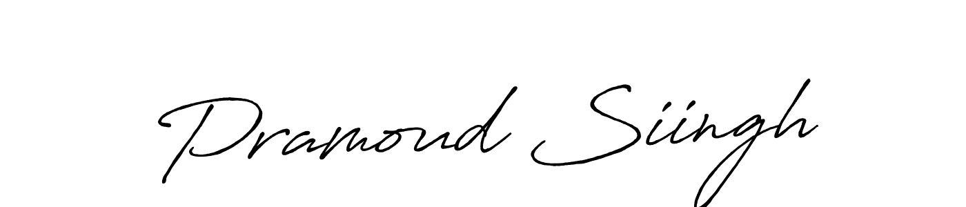 Make a beautiful signature design for name Pramoud Siingh. Use this online signature maker to create a handwritten signature for free. Pramoud Siingh signature style 7 images and pictures png