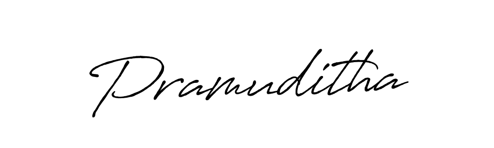 Design your own signature with our free online signature maker. With this signature software, you can create a handwritten (Antro_Vectra_Bolder) signature for name Pramuditha. Pramuditha signature style 7 images and pictures png