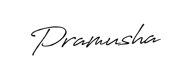 How to make Pramusha signature? Antro_Vectra_Bolder is a professional autograph style. Create handwritten signature for Pramusha name. Pramusha signature style 7 images and pictures png