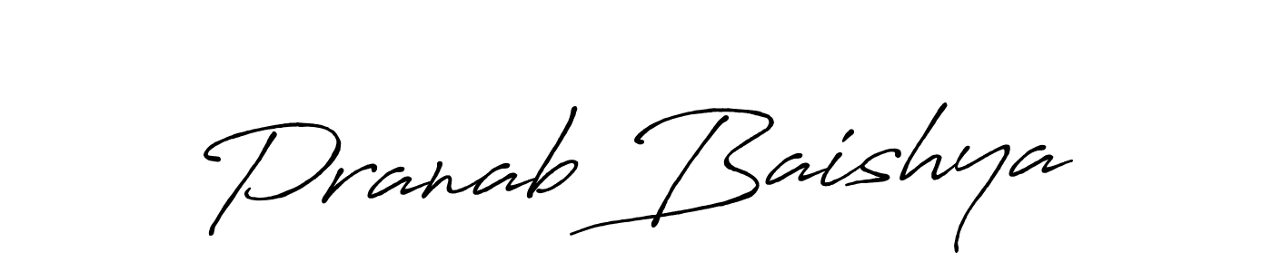How to make Pranab Baishya signature? Antro_Vectra_Bolder is a professional autograph style. Create handwritten signature for Pranab Baishya name. Pranab Baishya signature style 7 images and pictures png