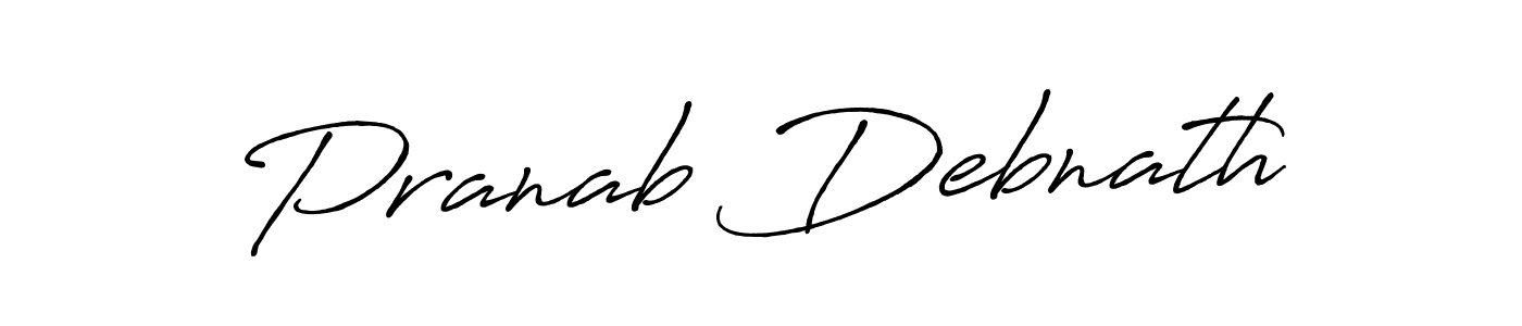 Make a beautiful signature design for name Pranab Debnath. With this signature (Antro_Vectra_Bolder) style, you can create a handwritten signature for free. Pranab Debnath signature style 7 images and pictures png