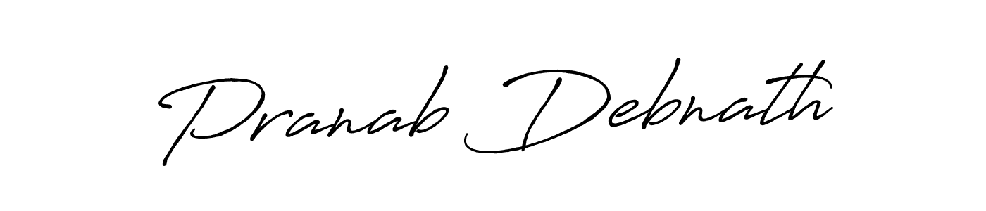 Create a beautiful signature design for name Pranab Debnath. With this signature (Antro_Vectra_Bolder) fonts, you can make a handwritten signature for free. Pranab Debnath signature style 7 images and pictures png