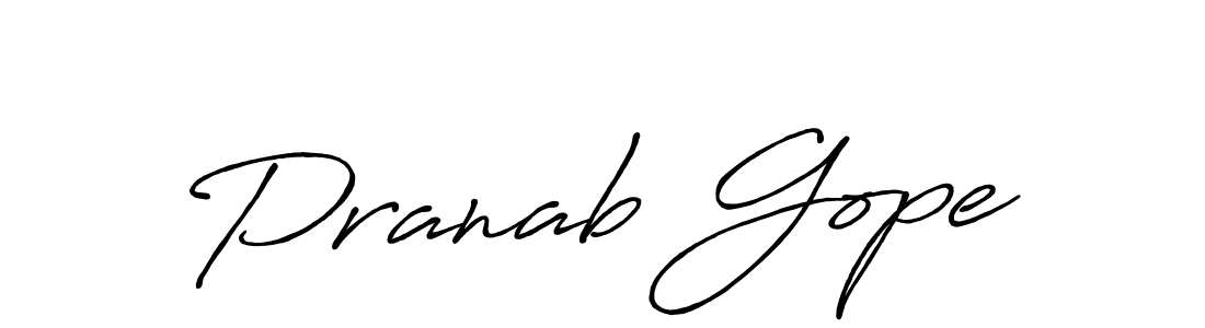 Also we have Pranab Gope name is the best signature style. Create professional handwritten signature collection using Antro_Vectra_Bolder autograph style. Pranab Gope signature style 7 images and pictures png