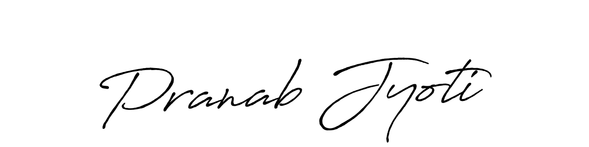 Pranab Jyoti stylish signature style. Best Handwritten Sign (Antro_Vectra_Bolder) for my name. Handwritten Signature Collection Ideas for my name Pranab Jyoti. Pranab Jyoti signature style 7 images and pictures png