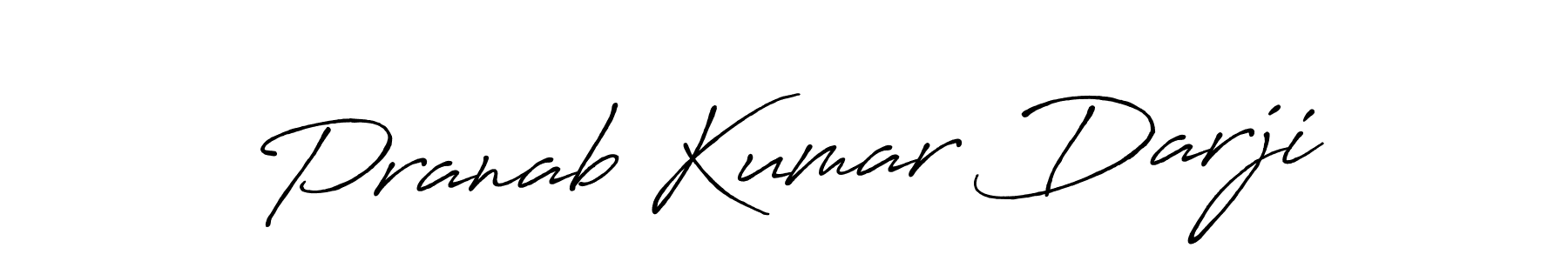 How to make Pranab Kumar Darji name signature. Use Antro_Vectra_Bolder style for creating short signs online. This is the latest handwritten sign. Pranab Kumar Darji signature style 7 images and pictures png