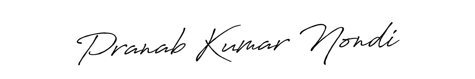 Pranab Kumar Nondi stylish signature style. Best Handwritten Sign (Antro_Vectra_Bolder) for my name. Handwritten Signature Collection Ideas for my name Pranab Kumar Nondi. Pranab Kumar Nondi signature style 7 images and pictures png