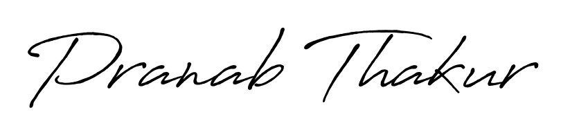 A dynamic signature style for Pranab Thakur using Antro_Vectra_Bolder script. Designed to look authentic, handwritten, and professional. Pranab Thakur signature style 7 images and pictures png