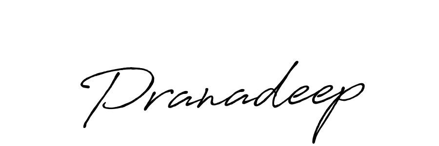 Use a signature maker to create a handwritten signature online. With this signature software, you can design (Antro_Vectra_Bolder) your own signature for name Pranadeep. Pranadeep signature style 7 images and pictures png