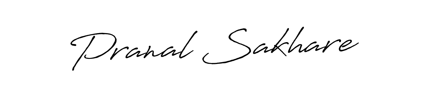Pranal Sakhare stylish signature style. Best Handwritten Sign (Antro_Vectra_Bolder) for my name. Handwritten Signature Collection Ideas for my name Pranal Sakhare. Pranal Sakhare signature style 7 images and pictures png