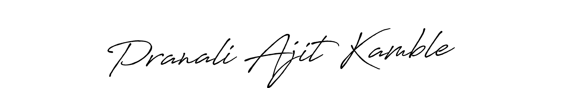 Antro_Vectra_Bolder is a professional signature style that is perfect for those who want to add a touch of class to their signature. It is also a great choice for those who want to make their signature more unique. Get Pranali Ajit Kamble name to fancy signature for free. Pranali Ajit Kamble signature style 7 images and pictures png