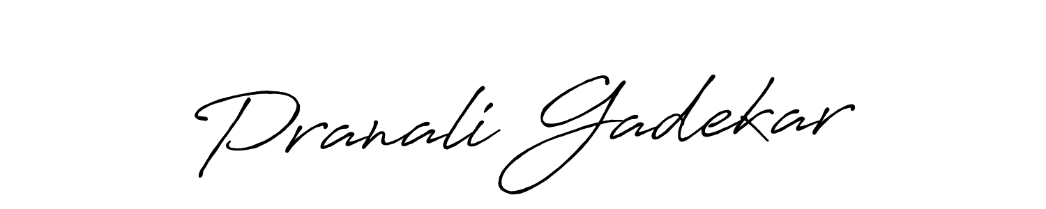 It looks lik you need a new signature style for name Pranali Gadekar. Design unique handwritten (Antro_Vectra_Bolder) signature with our free signature maker in just a few clicks. Pranali Gadekar signature style 7 images and pictures png