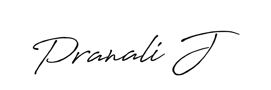 It looks lik you need a new signature style for name Pranali J. Design unique handwritten (Antro_Vectra_Bolder) signature with our free signature maker in just a few clicks. Pranali J signature style 7 images and pictures png